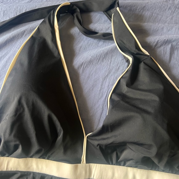 Spanx size 18 women’s tankini swim top in black with white details - Picture 4 of 5